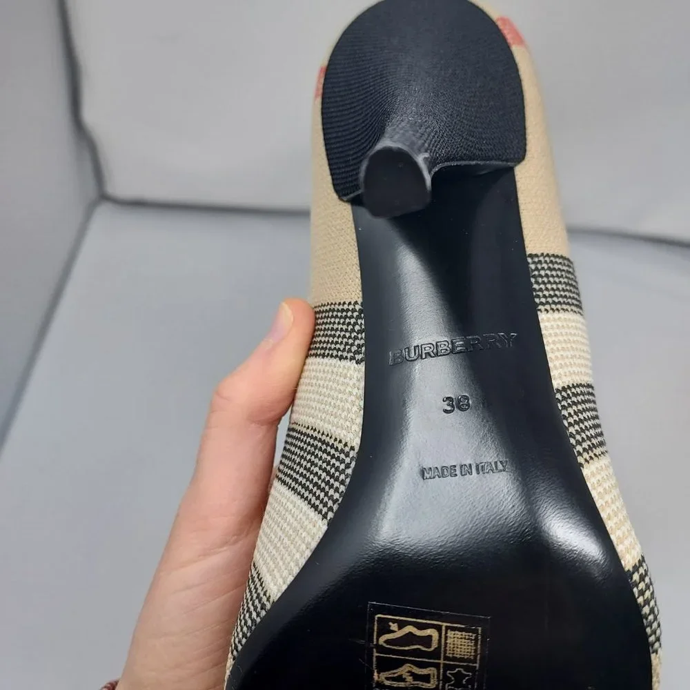 Burberry Dolman Checked Stretch-Cotton Boots - Picture 10 of 10